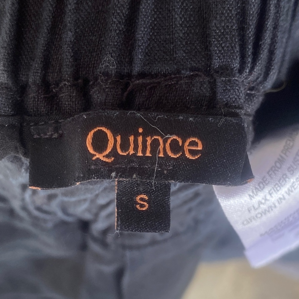 Quince Black Wide Leg Pants - Picture 2 of 4